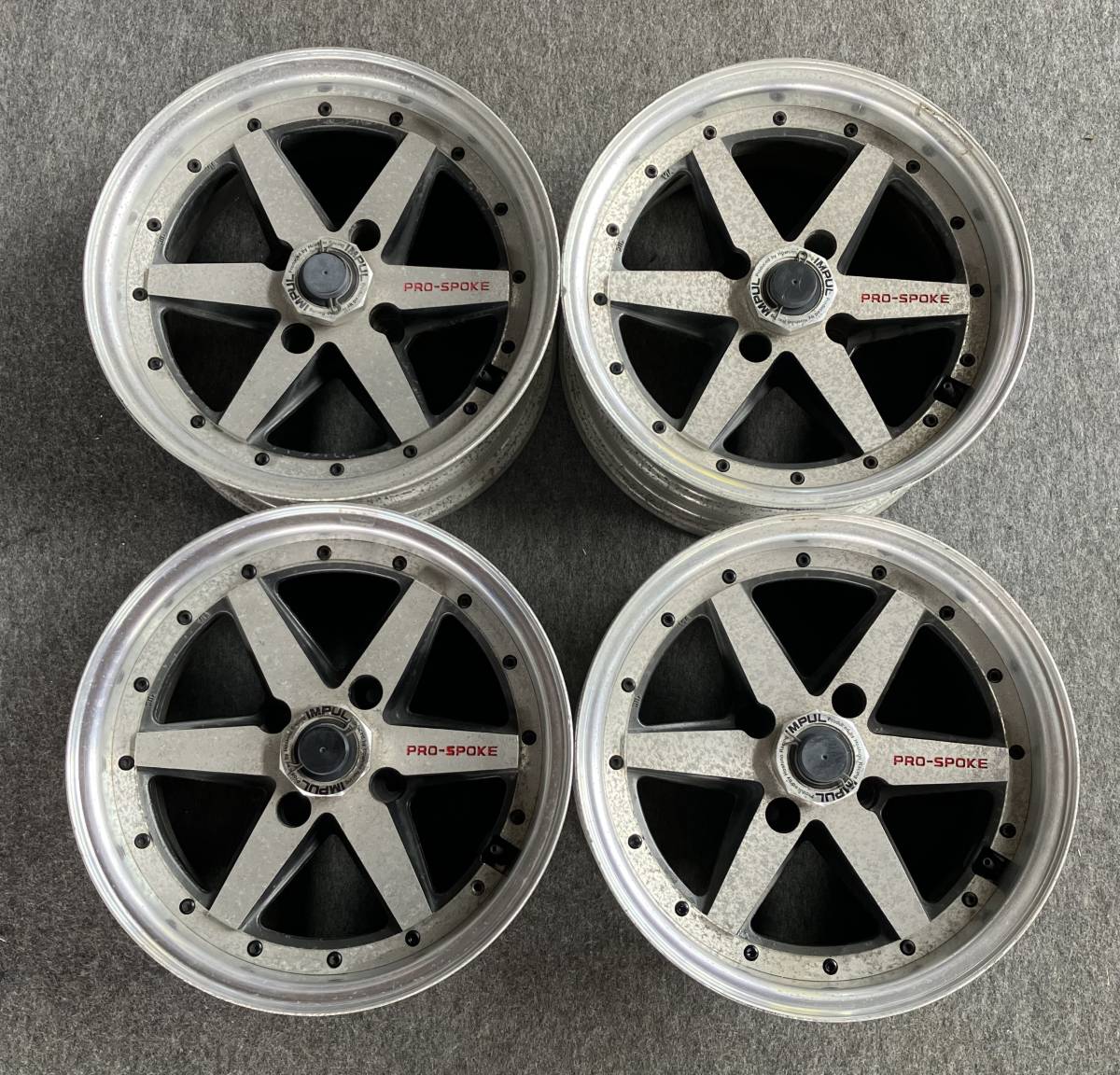 希少!当時物!HoshinoRacing IMPUL PRO-SPOKE 15インチ 7JJ 約-2 4H
