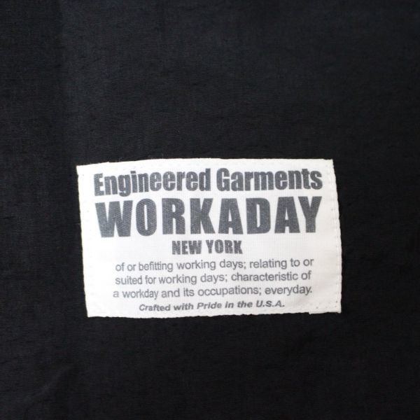 19SS Engineered Garments engineered garments Workaday Shop Coat 2Ply Nylon Taslan shop coat S black 