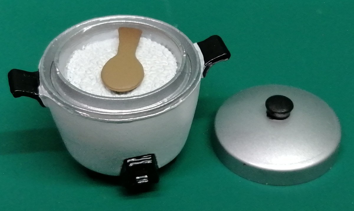  low dining table . morning . is . time slip Glyco second ...... 20 century ... series rice cooker miniature figure 