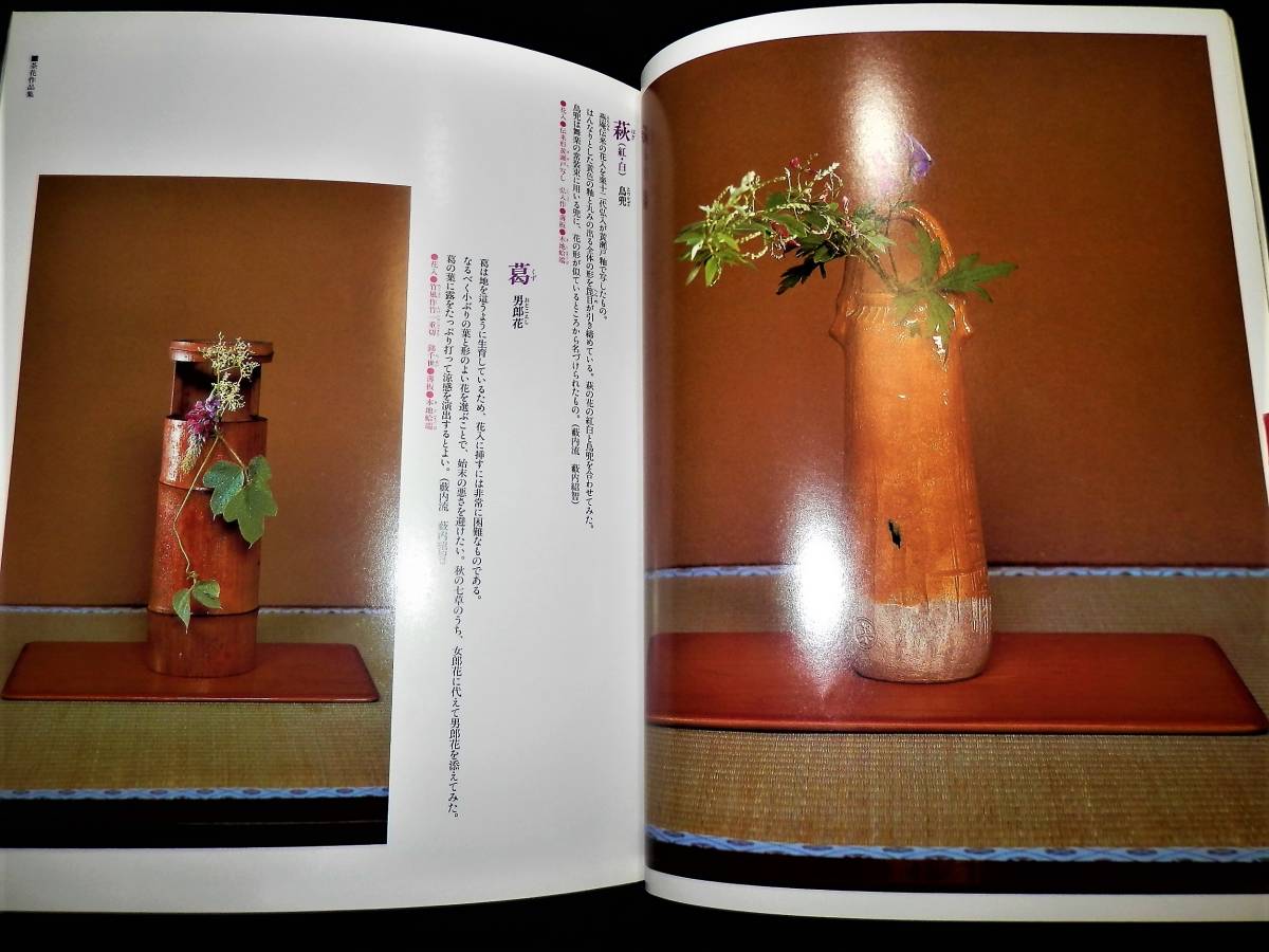 書籍/茶花暦/秋の七草/茶道各流家元.宗匠-茶花作品-江戸千家 書籍/茶花暦/秋の七草/茶道各流家元.宗匠-茶花作品-江戸千家
