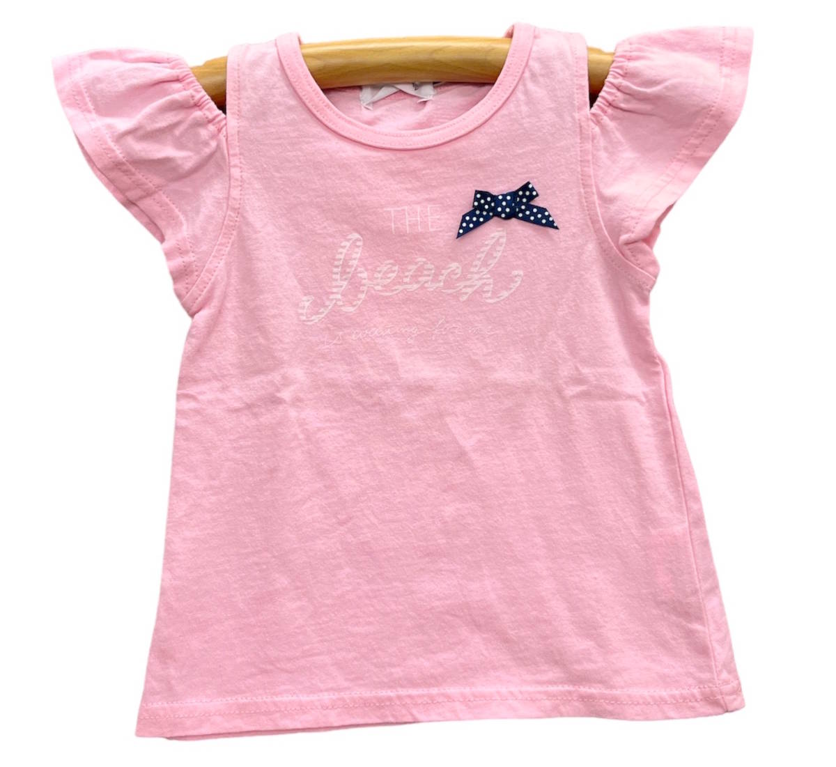 ★即決★新品タグ付ウィルメリー WILL MERY 子供の森 女児★オフショルダー 子供 半袖Tシャツ★ベビー 90cm（1-2才目安）￥1650_画像1