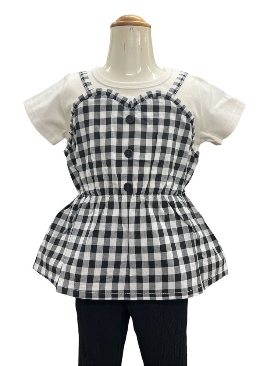 即決★新品タグ付 Crescent クレセント★キャミ着てる風 半袖Tシャツ★ベビー 90cm 1-2才目安 ￥2640