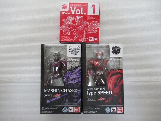 1円 ~【美品】SHフィギュアーツ 仮面ライダー ドライブ タイプ スピード ・スピード vol no.1 特典 付き・魔進チェイサー まとめ