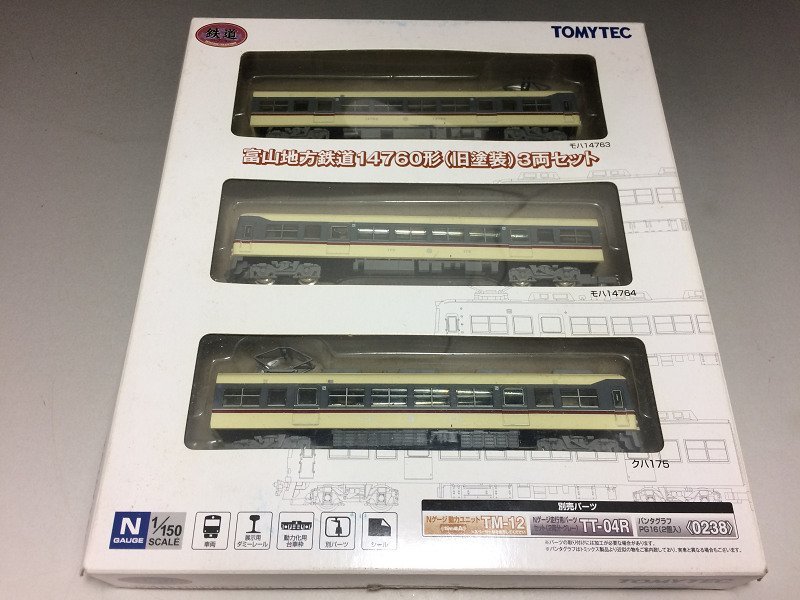 TOMYTEC トミーテック Nゲージ 富山地方鉄道 14760形(旧塗装) 3両セット ◆2_画像1