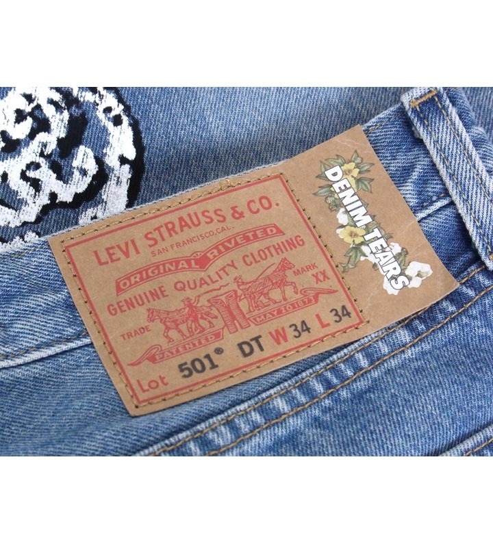 ステューシー STUSSY × デニム ティアーズ Denim Tears □ 22AW 【 501
