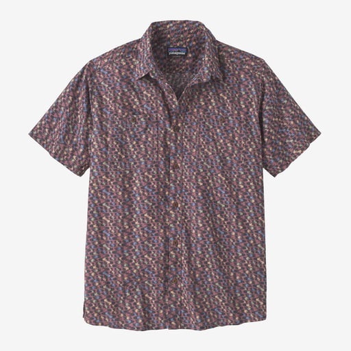 ★新作★　patagonia パタゴニア バック ステップ シャツ Intertwined Hands: Evening Mauve Sサイズ_画像1