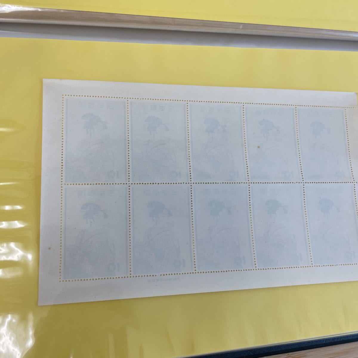 切手趣味週間 ビードロを吹く娘 市川海老蔵 雨中湯帰り 記念切手 浮世絵切手の画像8