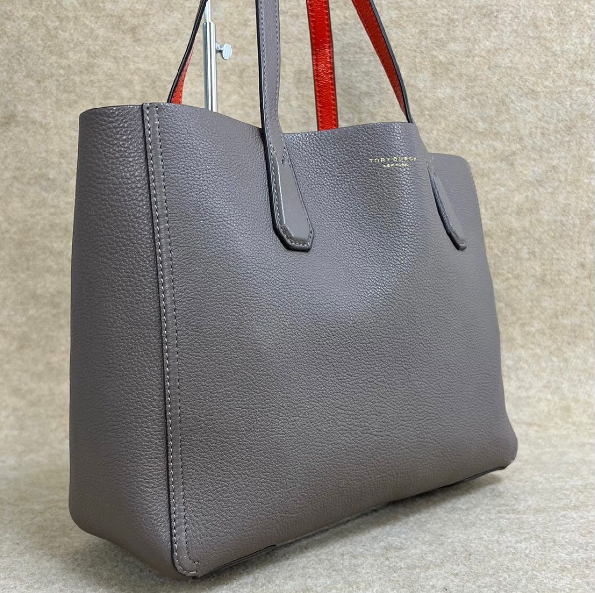 5E23トリーバーチ トートバッグ TORY BURCH グレージュ-