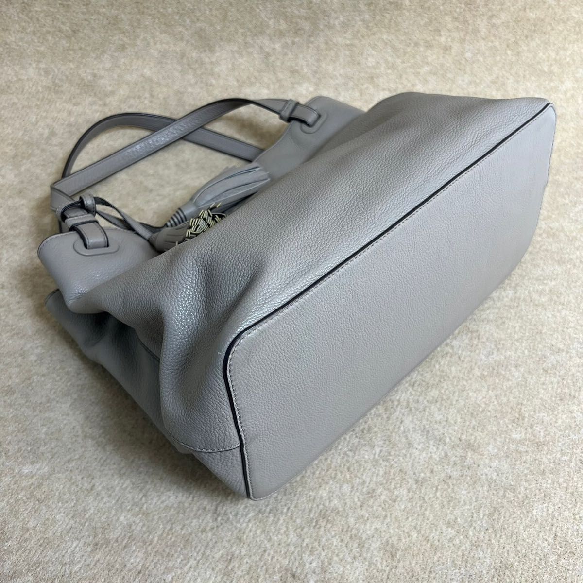 5AG23 トリーバーチ トートバッグ TORY BURCH グレージュ | www