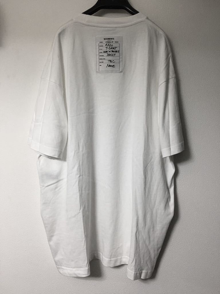 人気ショップが最安値挑戦!】 In Work 19AW VETEMENTS Progress 国内