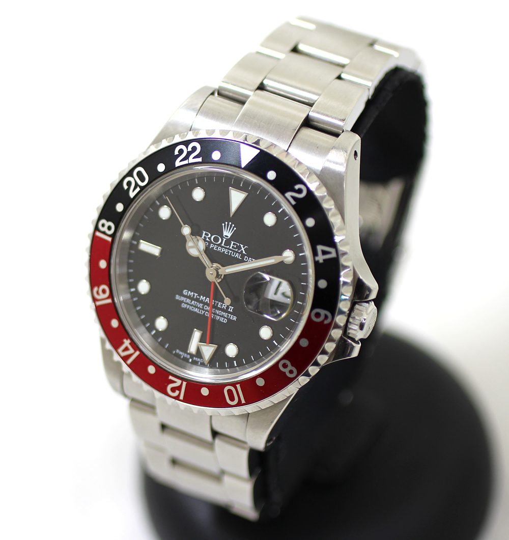ROLEX】ロレックス GMTマスターII 16710 K番 メンズ 自動巻き 赤黒