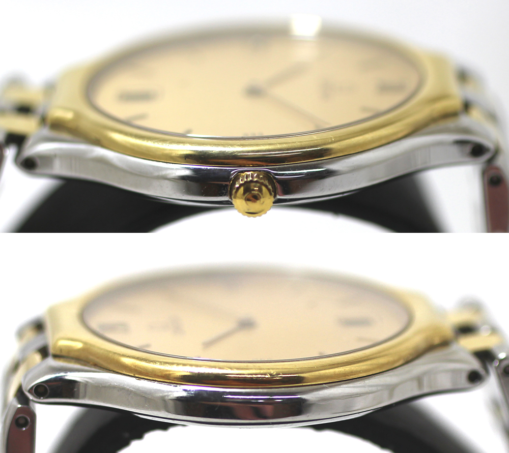 OMEGA】オメガ デビル シンボル 18Kベゼル ラウンドケース YG/SS OMEGA】オメガ デビル シンボル 18Kベゼル ラウンドケース YG/SS