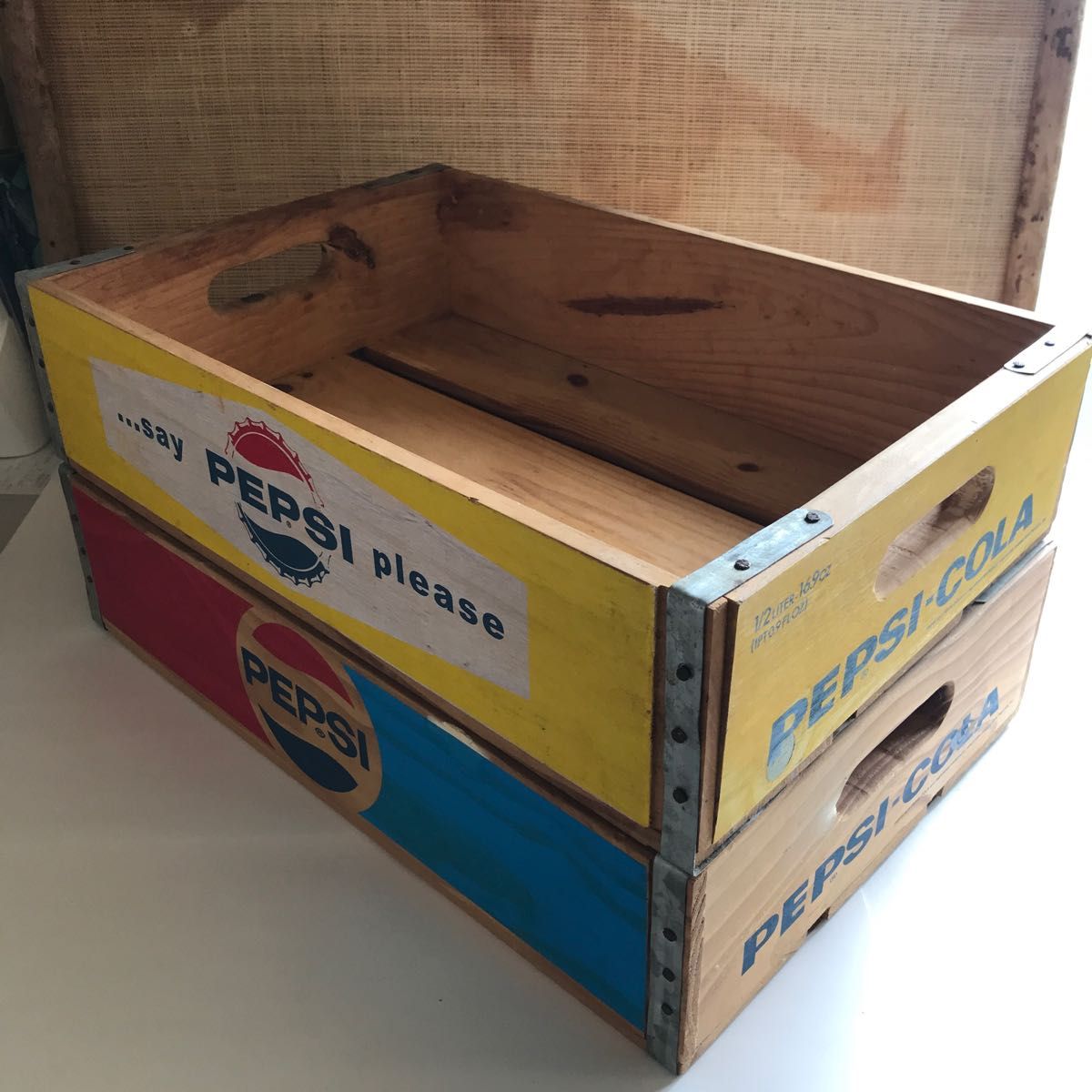 ペプシコーラ木箱ウッドボックス ペプシ木箱PEPSI-COLA WOOD BOX-