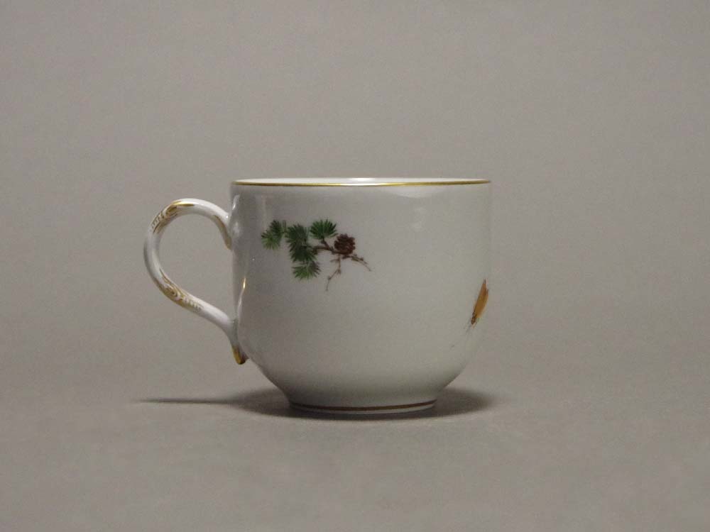 マイセンMeissen 鳥と虫 バード 金彩 ティーカップ&ソーサー 一級品-
