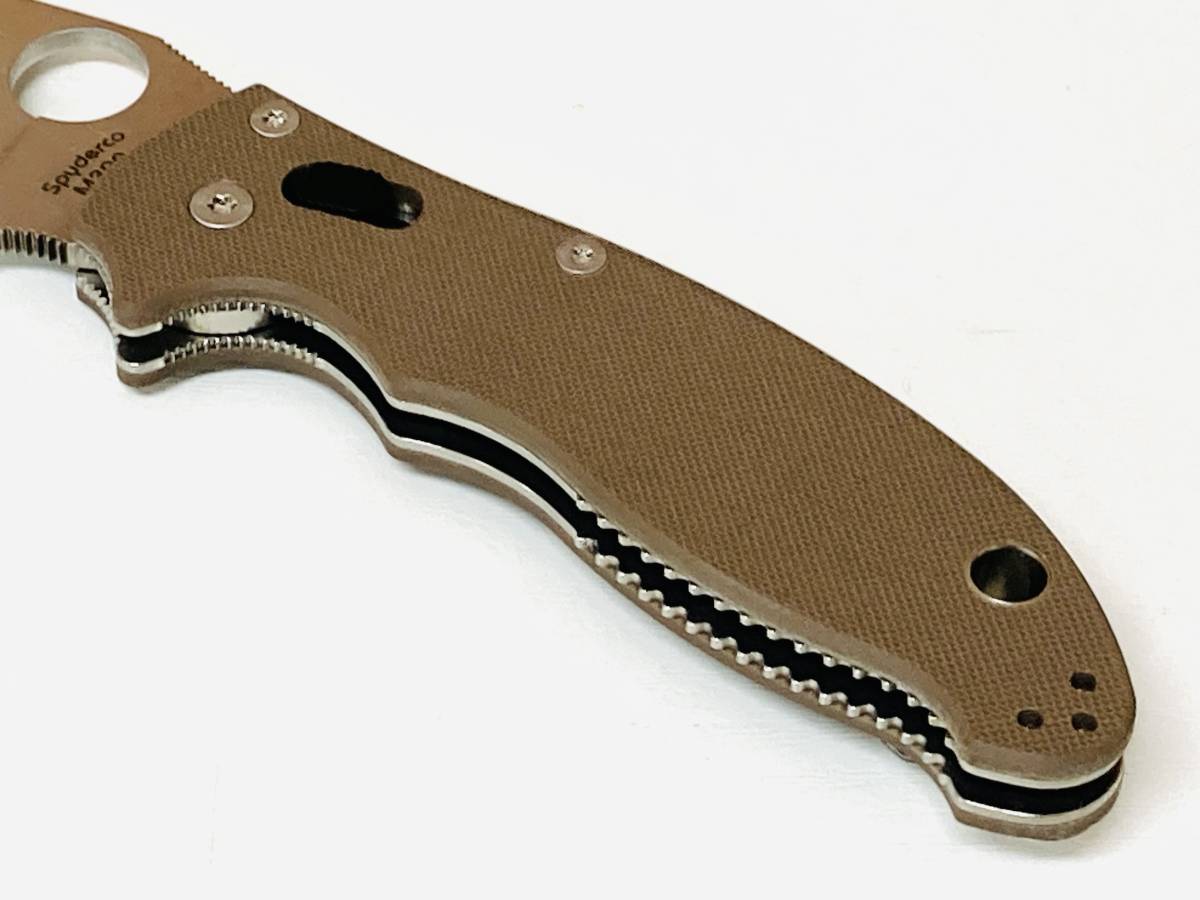 未使用】Spydarco スパイダルコ ナイフ Manix 2 マニックス2 ブラウン