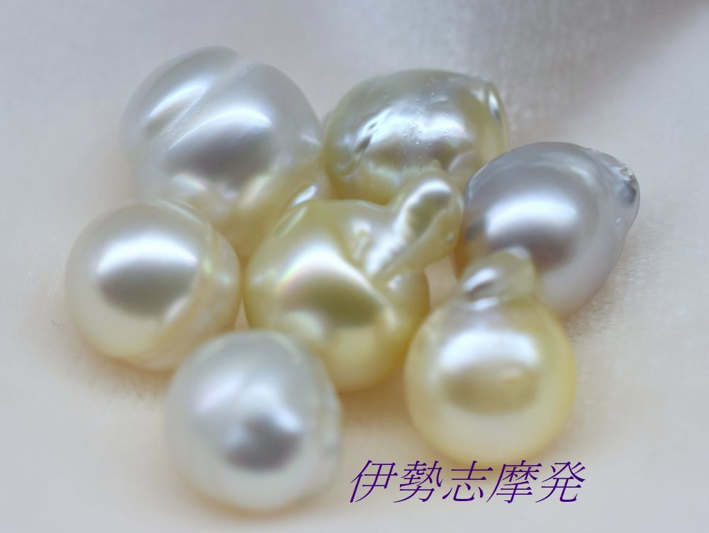 【SALE/37%OFF】 ◇伊勢志摩発◇ 天然白蝶真珠無穴ルース!嬉しい7個セット貴女 真珠