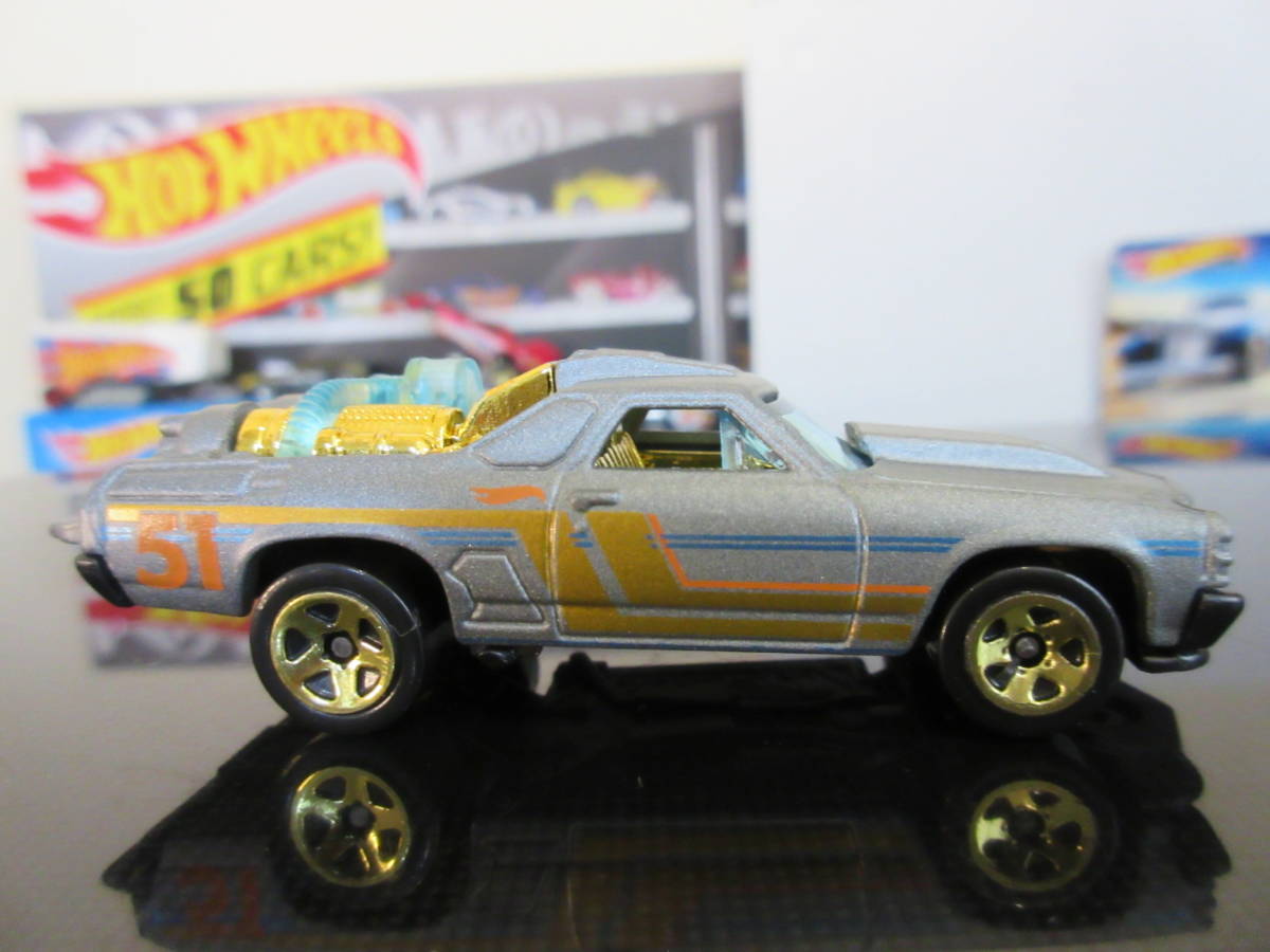 Hot Wheels Custom '71 El Camino Satin and Chrome 1/6 カスタム '71 エルカミーノ フレイザー キャンベル/アルトン タケヤス _画像4