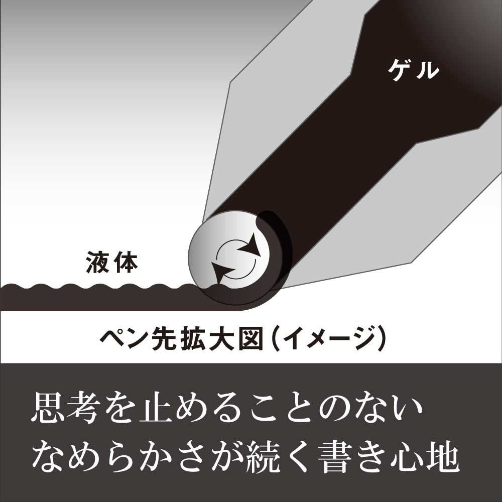 【送料無料】 ぺんてる エナージェル フィログラフィー ウォームシルバー ゲルインキボールペン 0.5mm 極細 黒インク 定価2,000円 ENERGEL_画像4