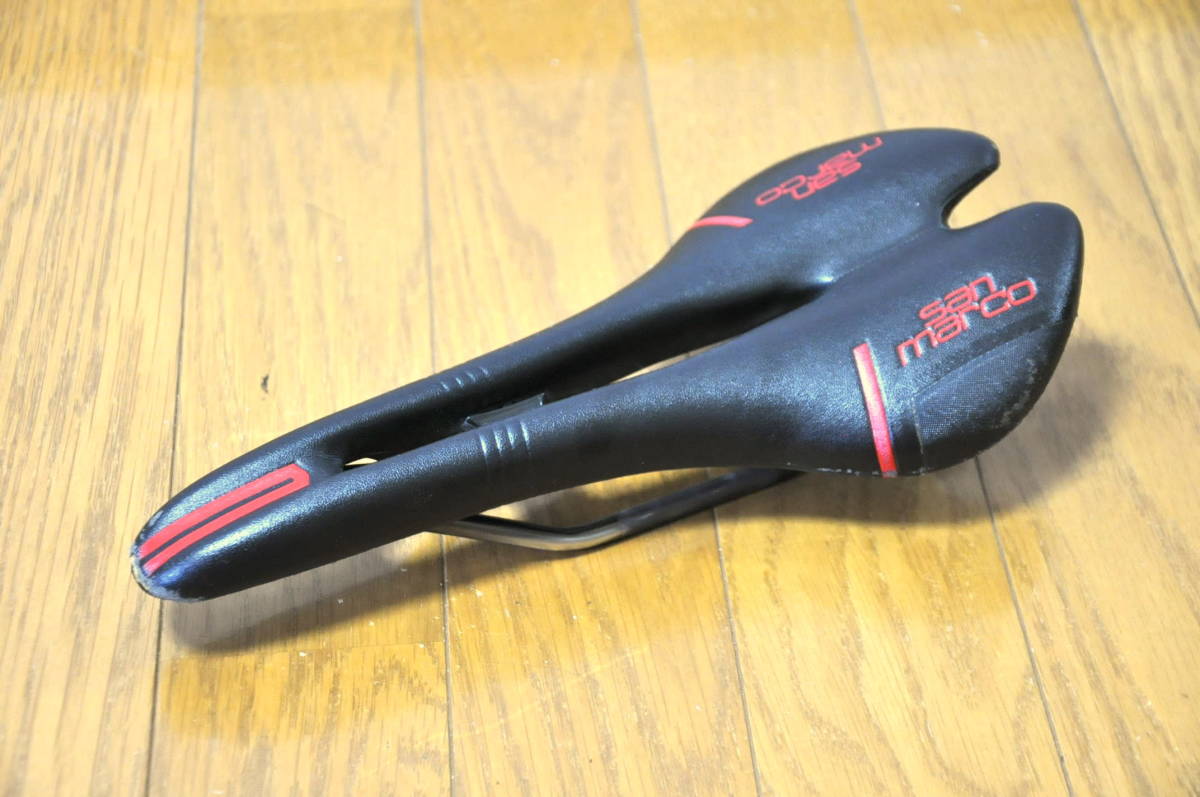 Selle Sanmarco/AspideNarrow Saddle/セラサンマルコ/アスピデ/ナローサドル/ビンテージ/シート/ブラック/ロードバイク/ピスト/クロス_画像1