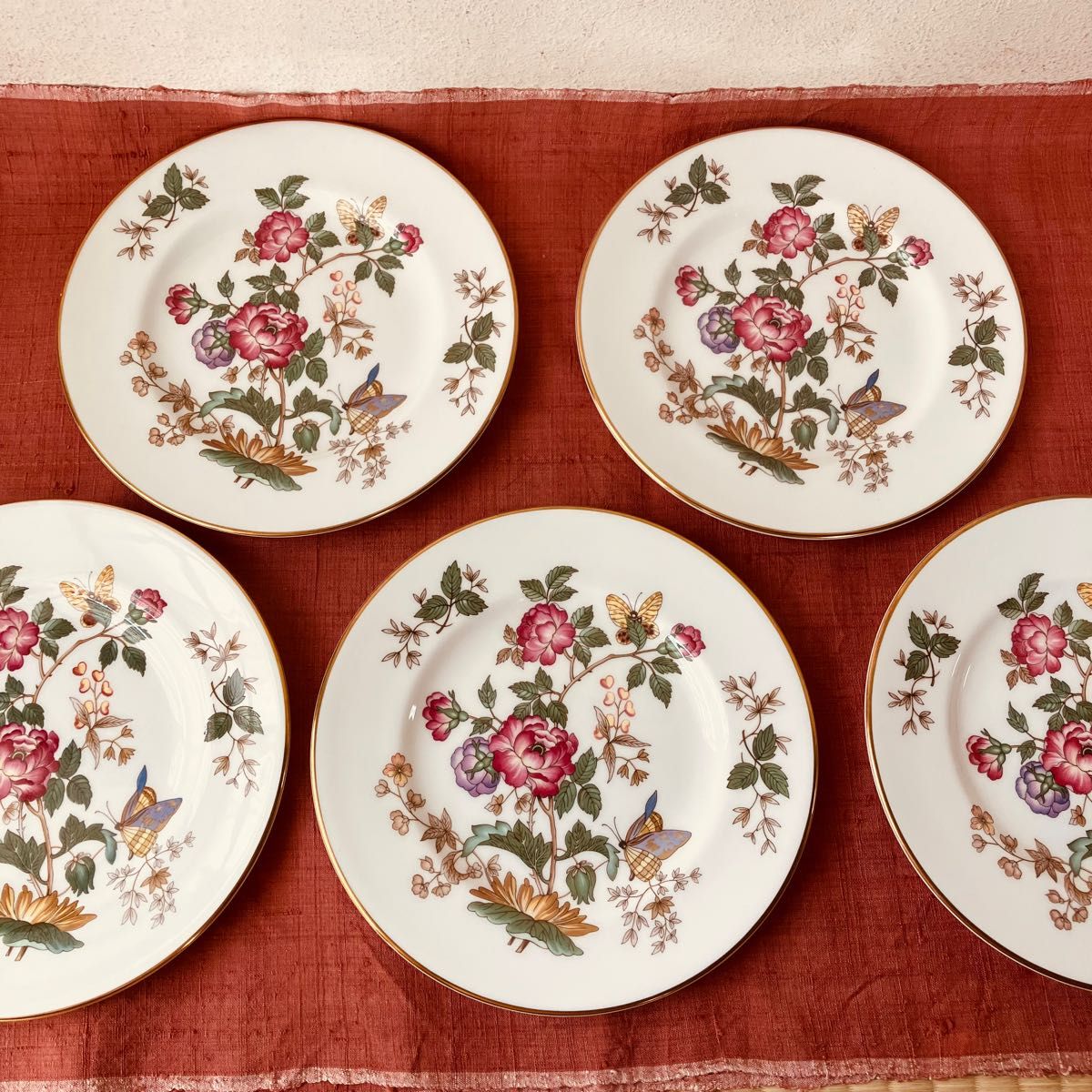 WEDGWOOD ウェッジウッド ケーキプレート 5枚セット イギリス製 チャーンウッド デザートプレート