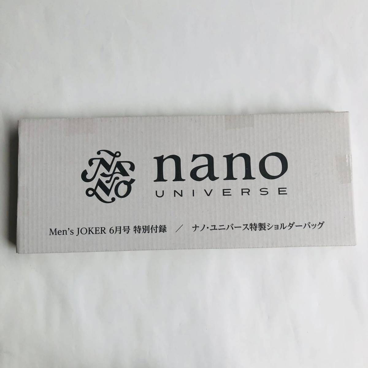* стоимость доставки 210 иен ~ новый товар дополнение nano universe сумка на плечо ширина 28cm высота 17cm не использовался Men\'s JOKER мужской Joker 6 месяц номер Nano Universe 54
