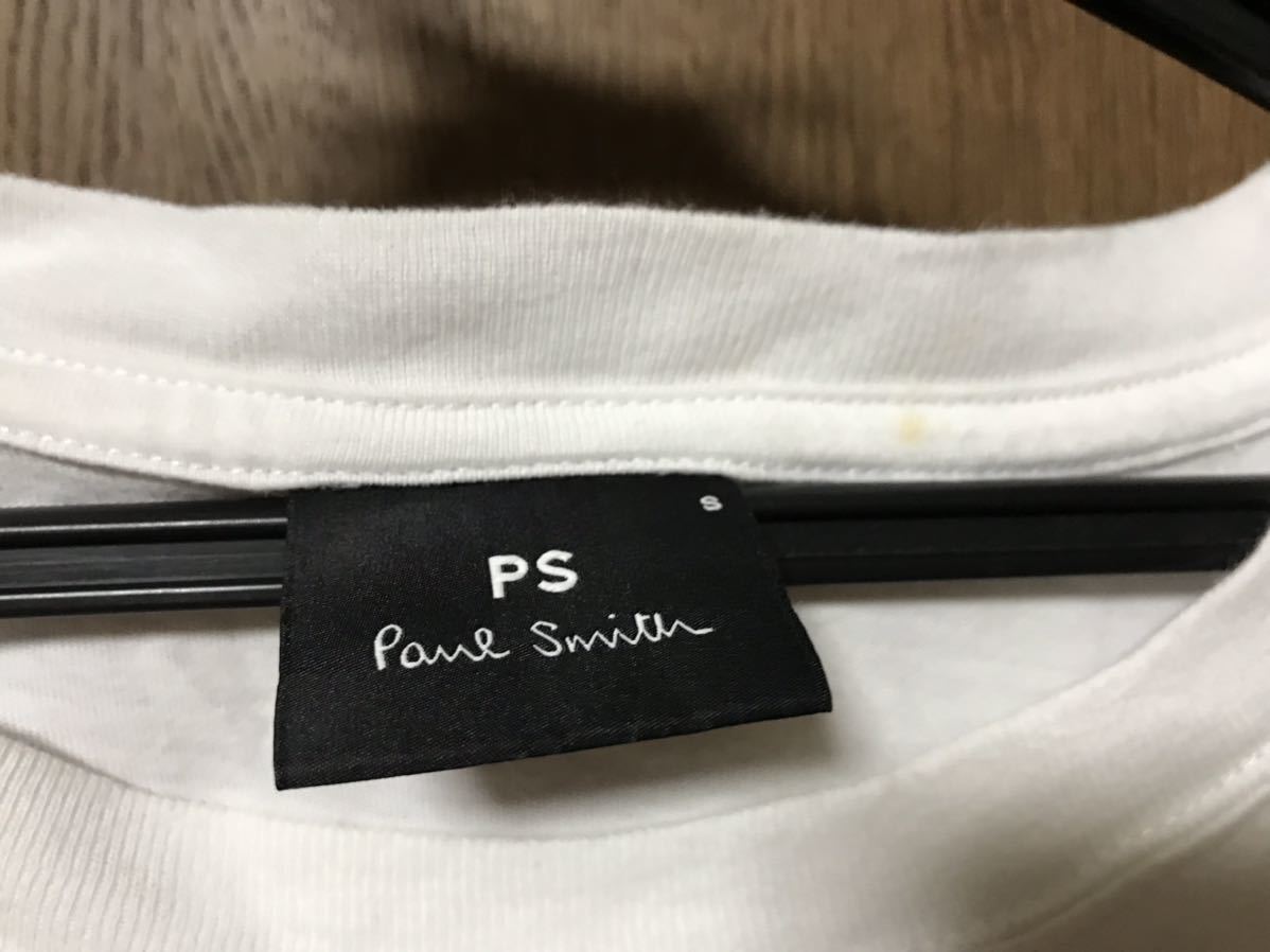  Paul Smith PAUL SMITH PS Logo принт футболка короткий рукав S "теплый" белый мужской 