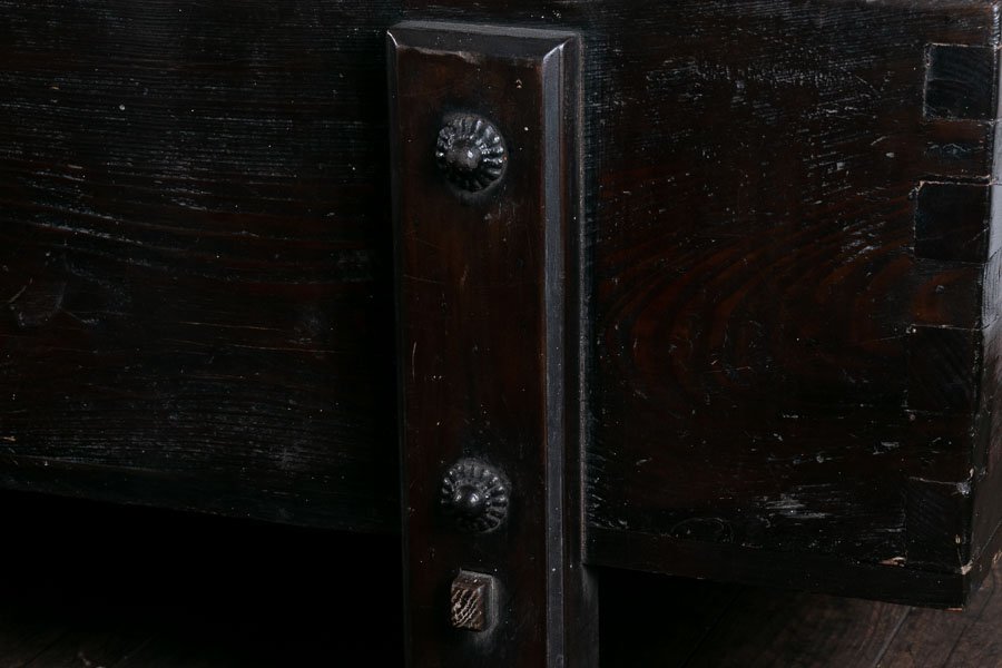 李朝家具】『 李朝木工 銭函(トンケ)径157.5×60cm 高さ46.5cm S003