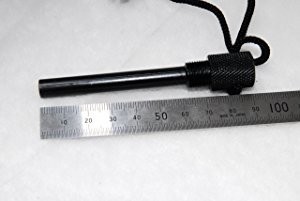 アルミ棒 ファイヤースターター ブラック 6.3cm ロングVer.の画像2