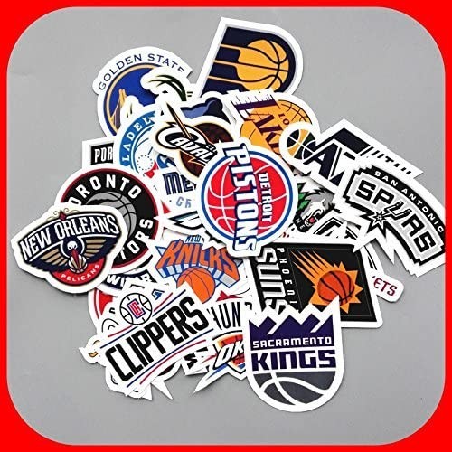 NBA team logo-sticker 30 pieces set Street skateboard snowboard bom waterproof specification a little over cohesion type 