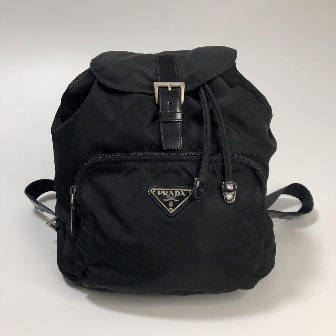 国内即発送】 リュックバックパック 【美品】プラダ ナイロン レザー