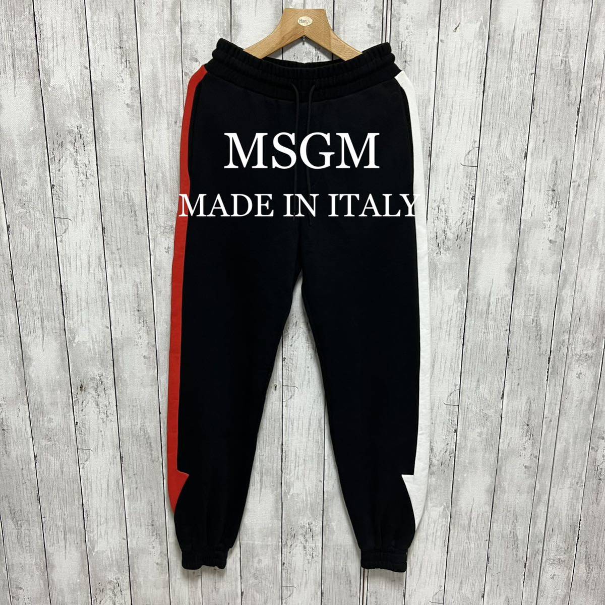 2022 新作】 MSGM アシンメトリースウェットパンツ！イタリア製！ XS