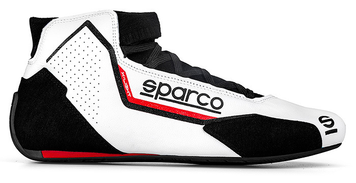 SPARCO（スパルコ） レーシングシューズ X-LIGHT ホワイトxブラック 39サイズ（24.5cm）FIA 8856-2018_画像1