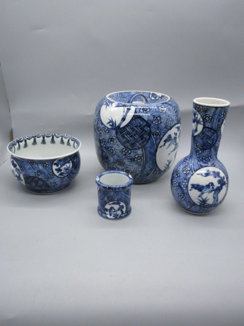 清閑寺窯 杉田祥平造 祥端丸窓花鳥画 皆具 茶道具 fkip.unmul.ac.id