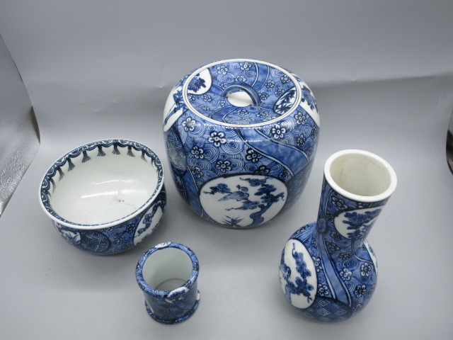 清閑寺窯 杉田祥平造 祥端丸窓花鳥画 皆具 茶道具 fkip.unmul.ac.id