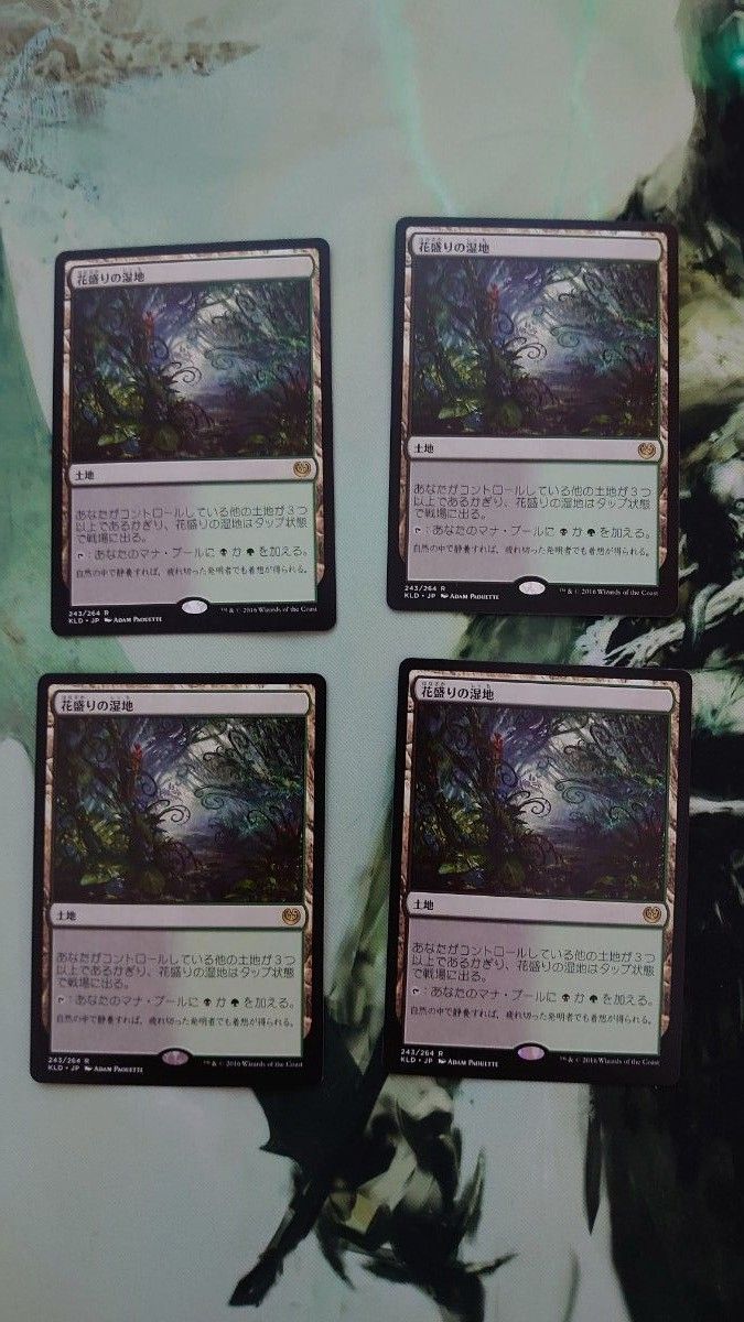 【MTG】日本語《花盛りの湿地/Blooming Marsh》[KLD] 4枚