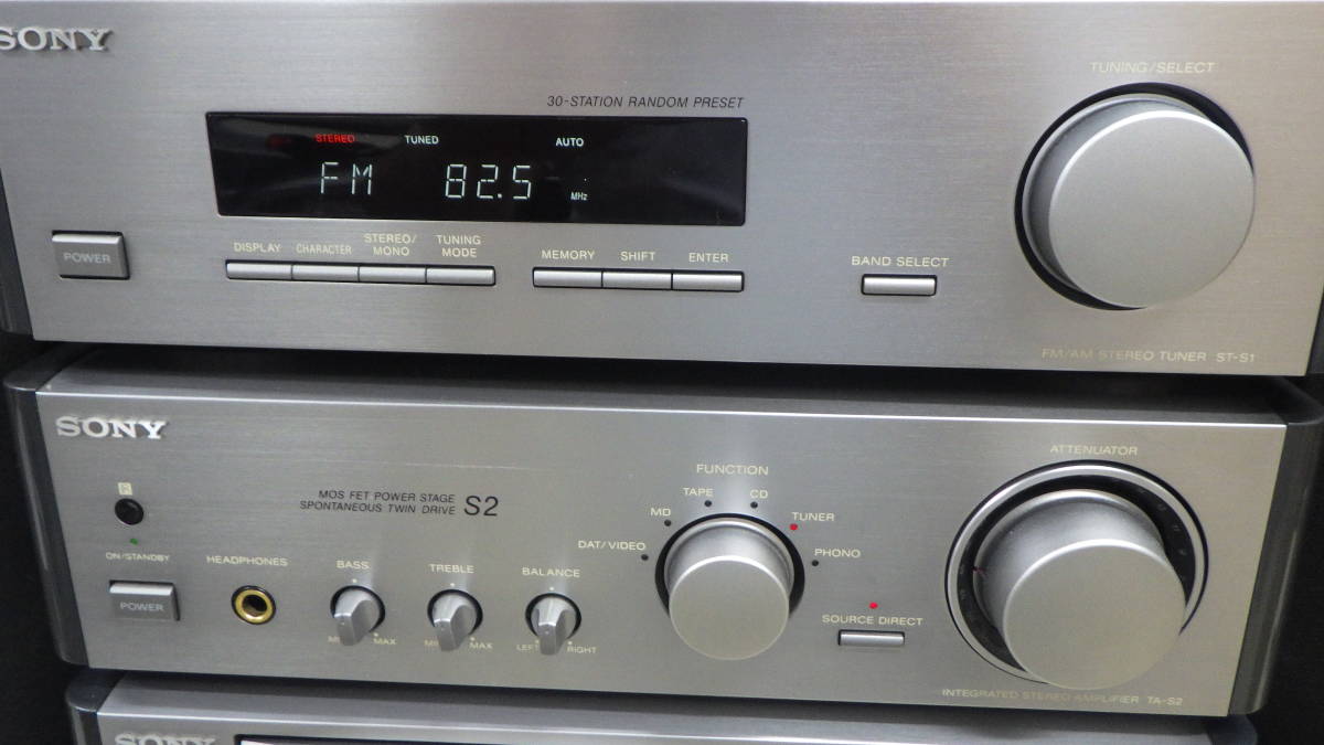 □SONY□コンポSシリーズ□ST-S1/TA-S2/CDP-S1/MDS-S1/SS-S2