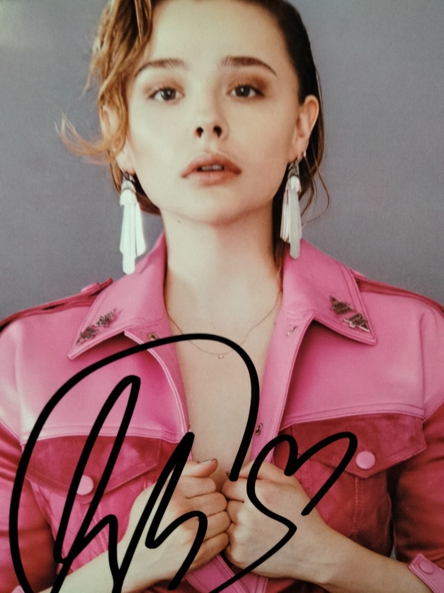  Chloe * Grace *mo let's с автографом 2L размер фотография...Chlo Grace Moretz... fifth * way b...23