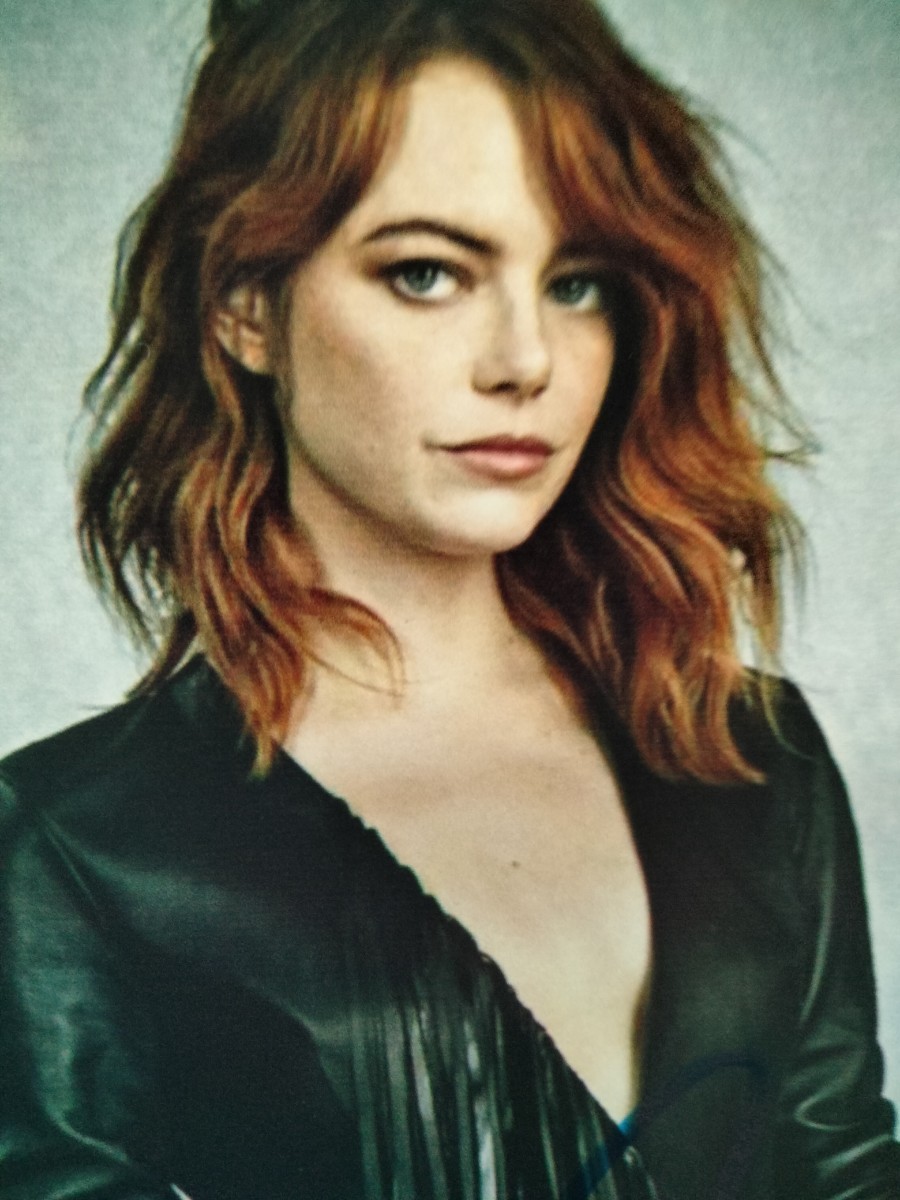 エマ・ストーン直筆サイン入り2Lサイズ写真… Emma Stone…ヘルプ…24_画像2