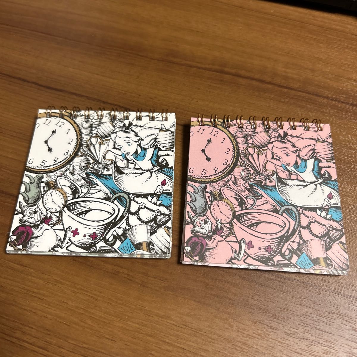 未使用品】不思議の国のアリス メモ帳 ノート パラパラ漫画-