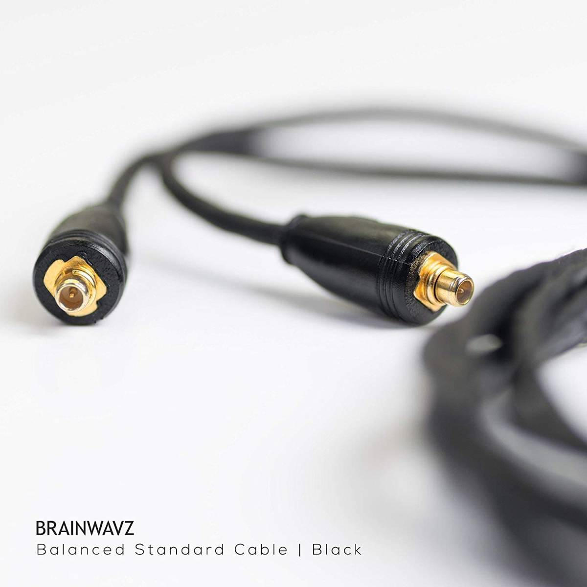 Brainwavz Audio Earphone Cable 2.5mm Balanced MMCX 1.3m Black 新品_長さは1.3mです