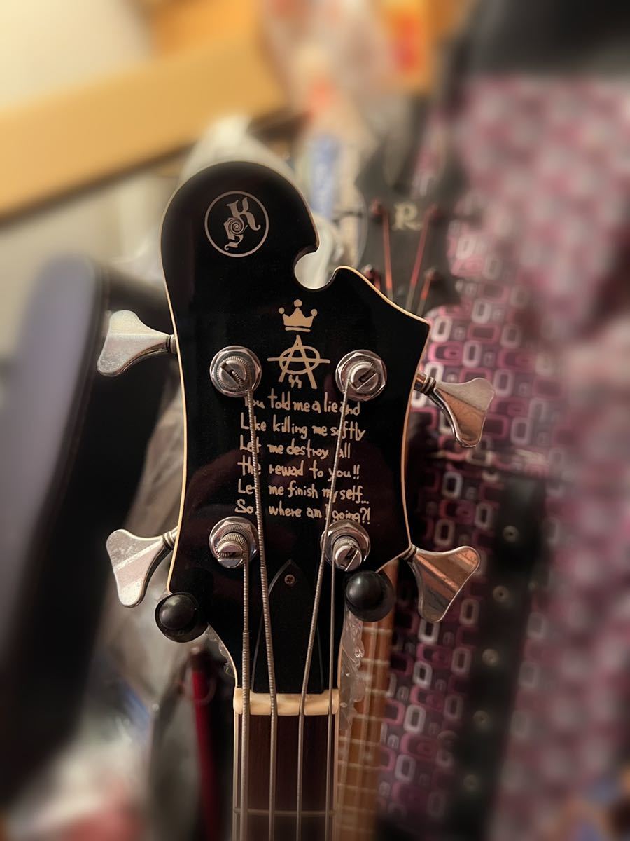 killer beelze キラー ベルゼ DIRENGREY toshiya ベース 激レア シモニー ブラック ベース  esp gibson fender リッケンバッカー