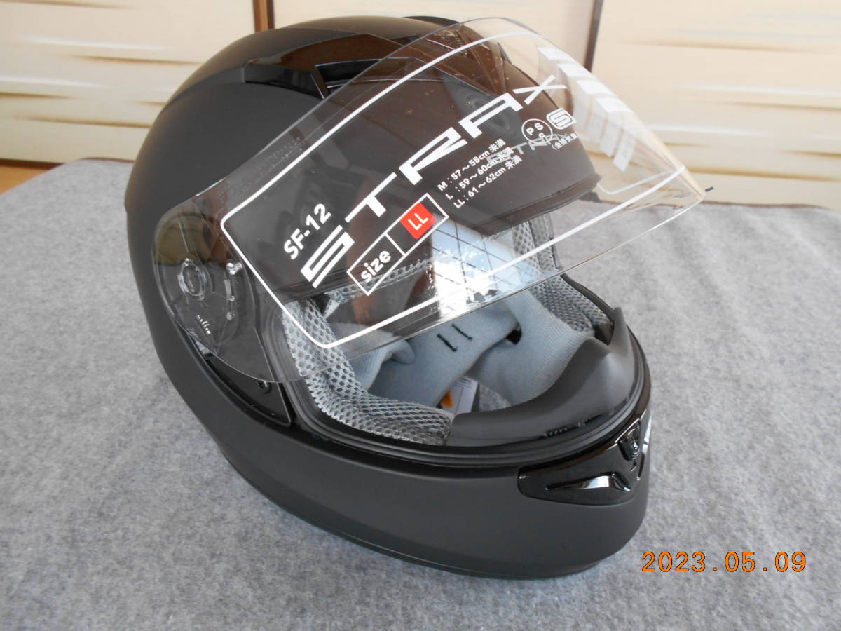 特価格安 リード工業 STRAX フルフェイスヘルメット マットブラック L