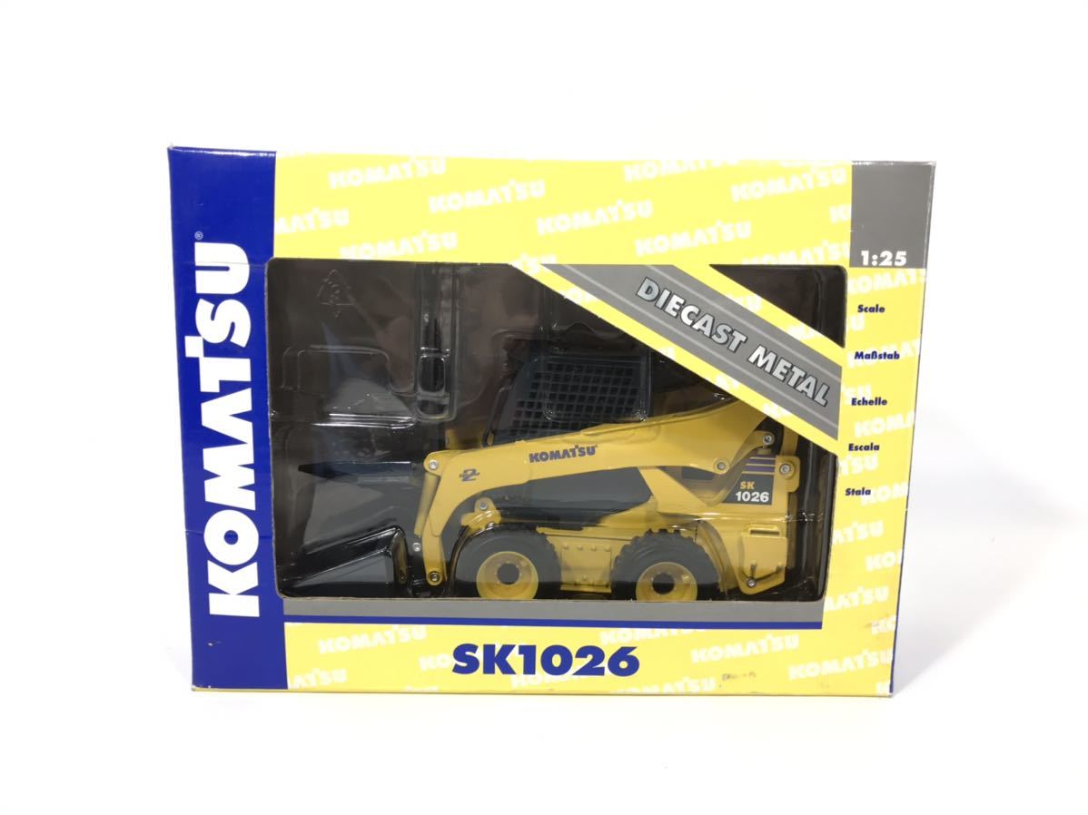 コマツ KOMATSU SK1026 1/25 スキッドステアローダー ダイキャスト