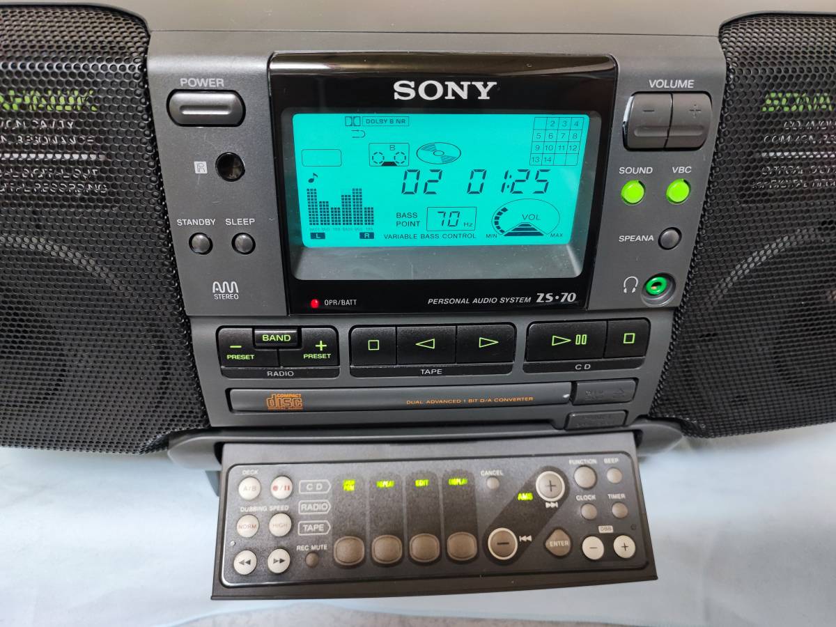 Yahoo!オークション - ZS-70 リモコン付き ベルト交換 SONY Yahoo!オークション - ZS-70 リモコン付き ベルト交換 SONY