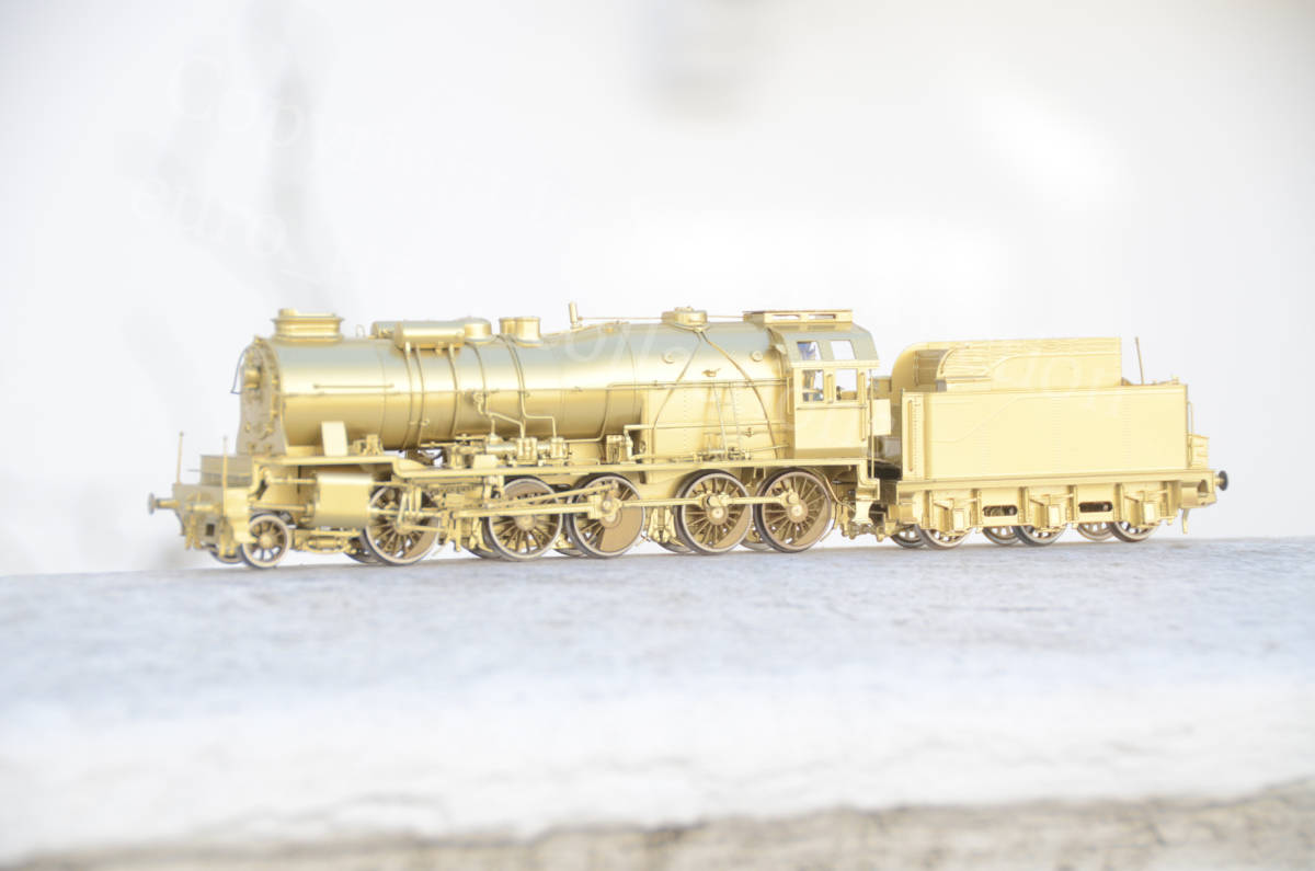 Treinshop Olaerts 真鍮製　ベルギーSNCB Type 55　蒸気機関車　ゴールド版