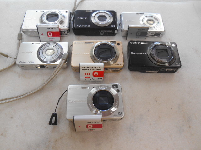 ♪ジャンク SONY Cyber-Shot×7個 DSC-W270/W220/W190/W630/W170×2/W110