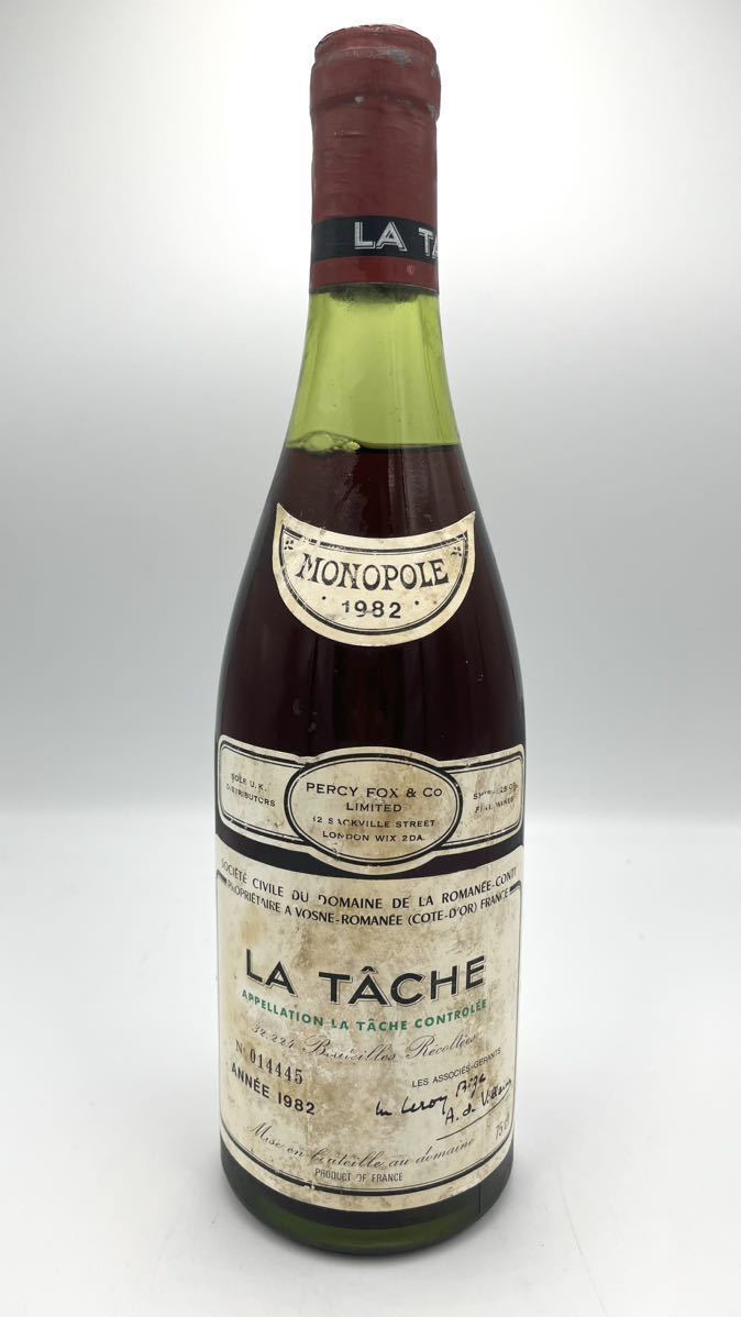 【希少】LA TACHE ラターシュ 1982 ロマネコンティ ヴィンテージワイン 1982年 未開栓