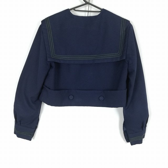 Yahoo!オークション - 1円 セーラー服 上着 冬物 緑3本線 女子 Yahoo!オークション - 1円 セーラー服 上着 冬物 緑3本線 女子