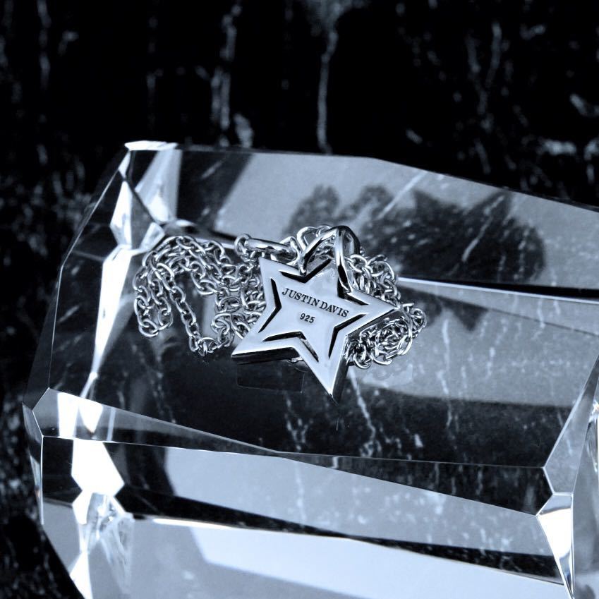 【美品】JUSTIN DAVIS ネックレス SNJ010 45cm 正規品 美品 ジャスティンデイビス SNJ810 STAR CHILD ネックレス 45cm