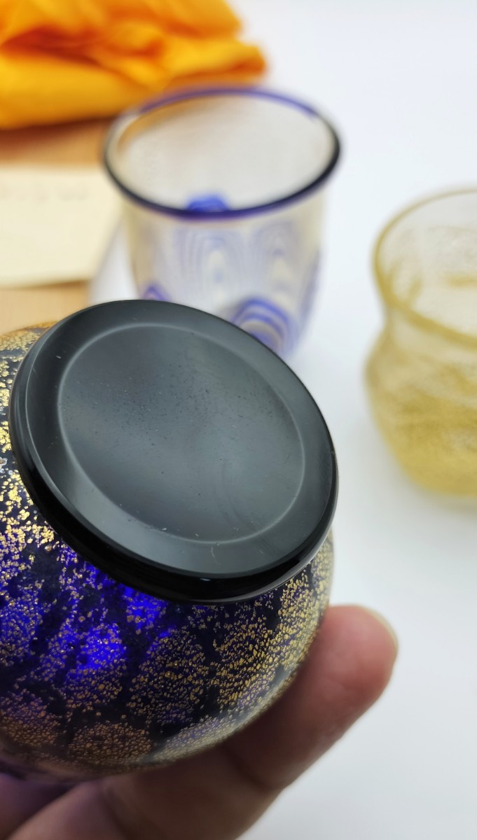 超希少品☆未使用品 岩田久利 3客（切子、江戸切子、薩摩切子）